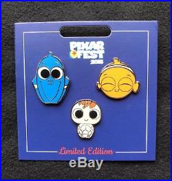 2018 Disney DLR Pixar Fest Finding Nemo, Cars, The Incredibles & Wall-E LE Pins