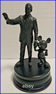 2018 The Art Disney Theme Parks Walt Mickey Mouse Partners 9 inch Bronze Statue