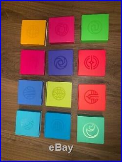 2019 Disney D23 Expo WDI MOG Epcot Logos Rainbow Boxed LE Pin Set of 12 LE 400