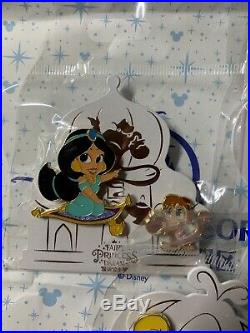 2019 Shanghai Disney Princess Pin Ariel Mulan Jasmine Cinderella Tiana LE800