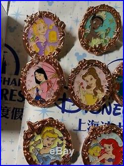 2019 Shanghai Disney Princess Pin Mystery Box Full Set 10 pinsAriel Tangled