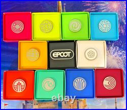 2019 WDW Disney Parks Epcot Center Pavillion Logo Symbols 11 Pin Set LE 1200