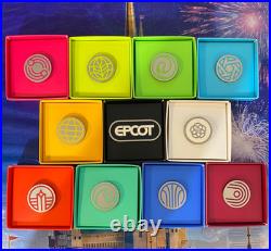 2019 WDW Disney Parks Epcot Center Pavillion Logo Symbols 11 Pin Set LE 1200
