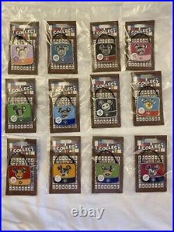 2020 Disney I Collect Complete 12 Pin Limited Edition Set / Collection