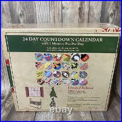 2020 Disney Parks Christmas Holidays Advent Calendar Ornaments Theme 24 Pin Set