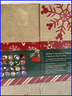 2020 Disney Parks Christmas Holidays Advent Calendar Ornaments Theme 24 Pin Set