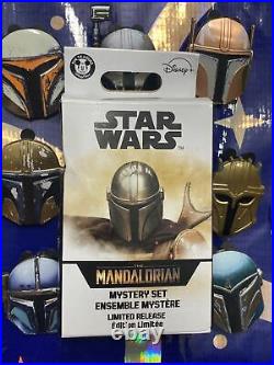 2021 Disney Parks Star Wars Mandalorian Helmet LR 9 Pin Blind Box Complete Set