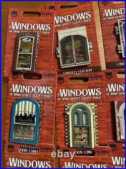2021 Disney Windows of Main Street Complete 12 Pin Limited Edition Set