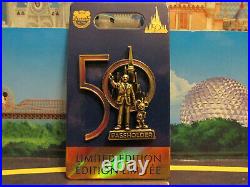 2021 Walt Disney World 50th Anniversary Partners Statue, Passholder LE Pin