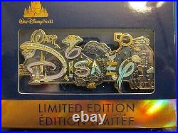 2022 Walt Disney World 50th Anniversary Parks Icons Logo Mini Jumbo LE 2500 Pin