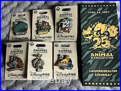 2023 Disney Animal Kingdom 25th Anniversary Pin Set of 6 & Commemorative Guide