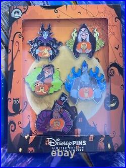 2023 Disney Parks Halloween Villains Box Set Of 5 Hercules Hades LE Pin