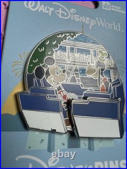 2024 Disney Parks WDW Transit Authority PeopleMover Slider Mickey Goofy LE Pin