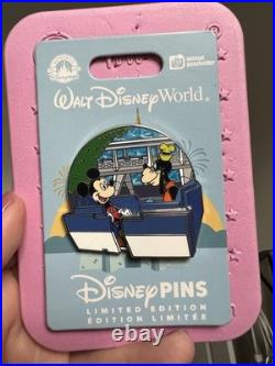 2024 Disney Parks WDW Transit Authority PeopleMover Slider Mickey Goofy LE Pin
