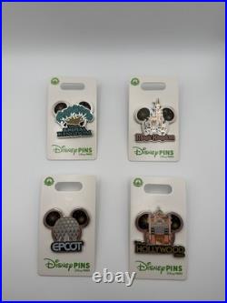 2024 WDW Nighttime Fireworks Park Icons Collection Complete Pin Set