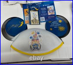 2025 Run Disney Virtual Series 10 Years of Running Complete Set w Ears & Pin