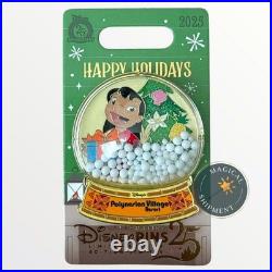2025 WDW Happy Holidays Snow Globe Polynesian Contemporary Floridian Pin Set