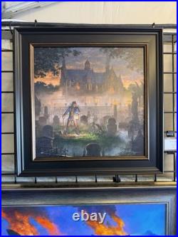 2026 Disney Parks John Nadeau The Gravedigger Haunted Mansion Framed Giclee
