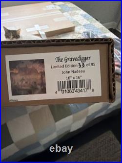 2026 Disney Parks John Nadeau The Gravedigger Haunted Mansion Framed Giclee