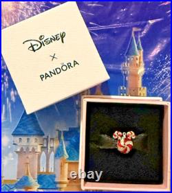 2026 Disney Parks Pandora Mickey Mouse Peppermint Swirl Charm Christmas Holiday