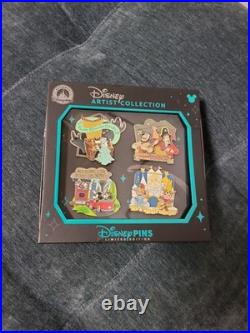 2026 Disneyland Theme Parks Attractions Artist Series 4 Pin Boxed Set LE 2500