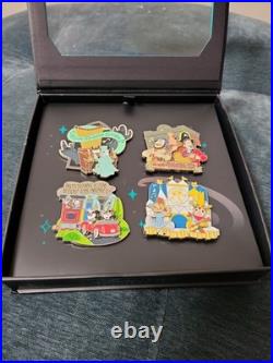 2026 Disneyland Theme Parks Attractions Artist Series 4 Pin Boxed Set LE 2500