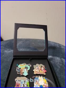 2026 Disneyland Theme Parks Attractions Artist Series 4 Pin Boxed Set LE 2500