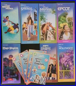 20 sets of 2025 Walt Disney World Theme Park Guide Maps 7 map Brochures + BONUS