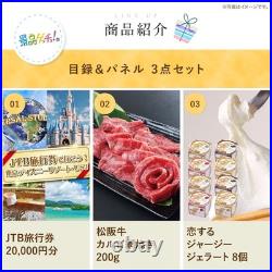 3-Piece Prize Set (Disney Theme Park Ticket, Matsusaka Beef Ice Cream), Catalog