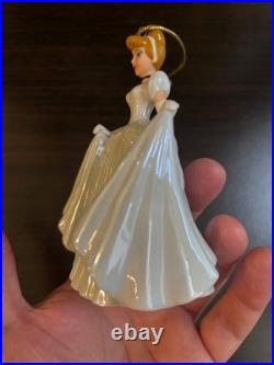 4.5 Inch Cinderella, White Porcelain Ornament Disney Theme Park Merchandise 2016