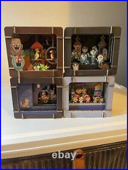 4 Disney Themed Diorama Lot Tiki, Pirates, Haunted Mansion, Small World