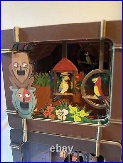 4 Disney Themed Diorama Lot Tiki, Pirates, Haunted Mansion, Small World