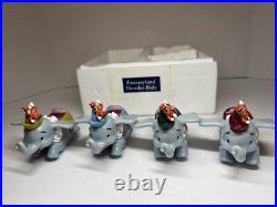 4 Dumbo Die Cast Metal Toy Fantasyland Ride Disney Theme Park Attractions (READ)