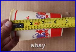 5 Vintage Disneyland Disney World Theme Park Wax Paper Cup New Coca Cola