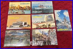 7 Concept Postcards VINTAGE 1971 Walt Disney World Preview Center Pre Opening