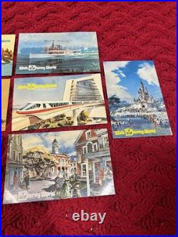 7 Concept Postcards VINTAGE 1971 Walt Disney World Preview Center Pre Opening