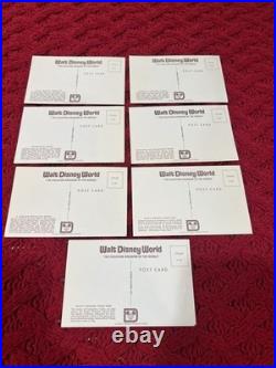 7 Concept Postcards VINTAGE 1971 Walt Disney World Preview Center Pre Opening