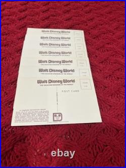 7 Concept Postcards VINTAGE 1971 Walt Disney World Preview Center Pre Opening