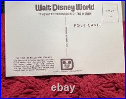 7 Concept Postcards VINTAGE 1971 Walt Disney World Preview Center Pre Opening