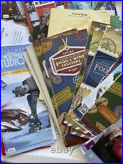 80+ Walt Disney Wold Disneyland THEME PARK MAPS ETC Lot Magic Kingdom, Festivals