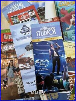 80+ Walt Disney Wold Disneyland THEME PARK MAPS ETC Lot Magic Kingdom, Festivals