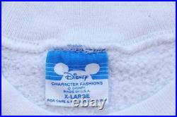 80s Made in USA Disney MGM Studios Theme Park Mickey Mouse Sweatshirt White XL U