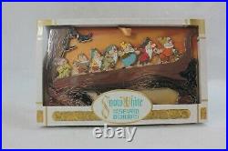 A5 Disney LE Jumbo Pin Snow White & 7 Dwarfs 80th Anniversary Crossing Tree Log