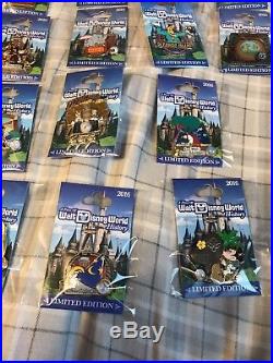 A Piece Of Walt Disney World History Limited Edition Complete Set! 18 Pins