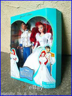 Ariel & Prince Eric Wedding Theme Park Little Mermaid Disney Doll