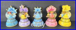 Authentic Original Disney Theme Parks Disney Princess Snow Gobes 5 Pcs