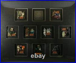 C3 Disney WDW Framed 10 Pin LE 100 Set Star Wars Weekends 2005 Wookie Yoda Clone