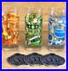 CLUB 33 DISNEYLAND 70TH ANNIVERSARY 3 Of 4 ONLY Land-Themed Glasses NEW