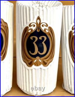 CLUB 33 DISNEYLAND 70TH ANNIVERSARY 3 Of 4 ONLY Land-Themed Glasses NEW