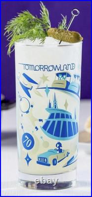 CLUB 33 DISNEYLAND 70TH ANNIVERSARY 3 Of 4 ONLY Land-Themed Glasses NEW
